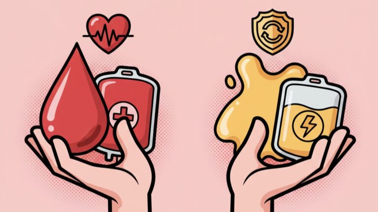 Różnice między oddawaniem krwi pełnej a osocza