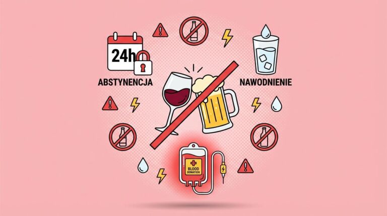 Alkohol a oddawanie krwi — kiedy można się napić po donacji?
