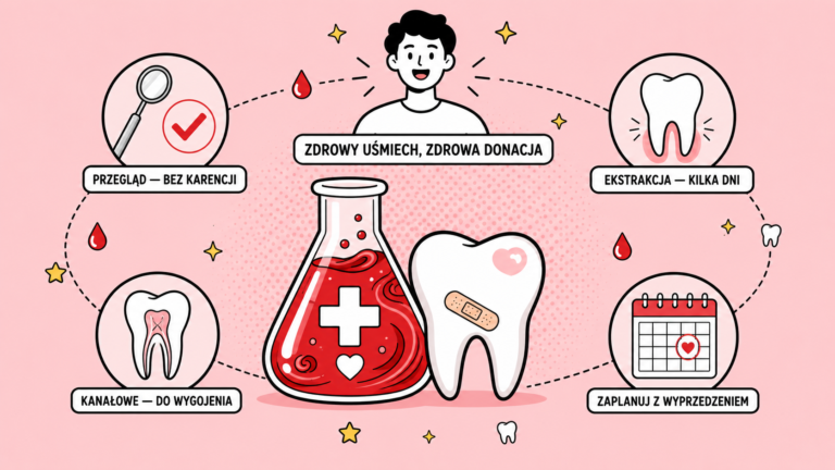 Leczenie stomatologiczne a oddawanie krwi – ile czekać po wizycie u dentysty?